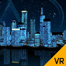 Видеоинсталляция «Виртуальный город Winston XS»