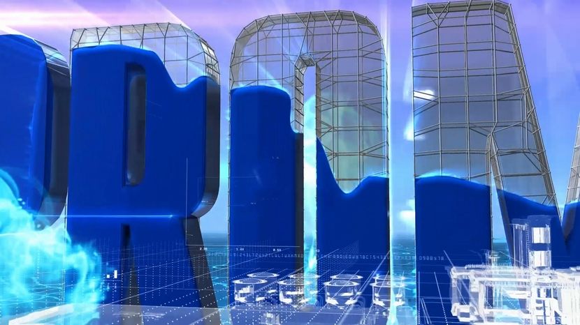 Анимированное вступление презентационного ролика.