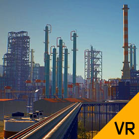 Интерактивная 3D модель нефтеперерабатывающего завода
