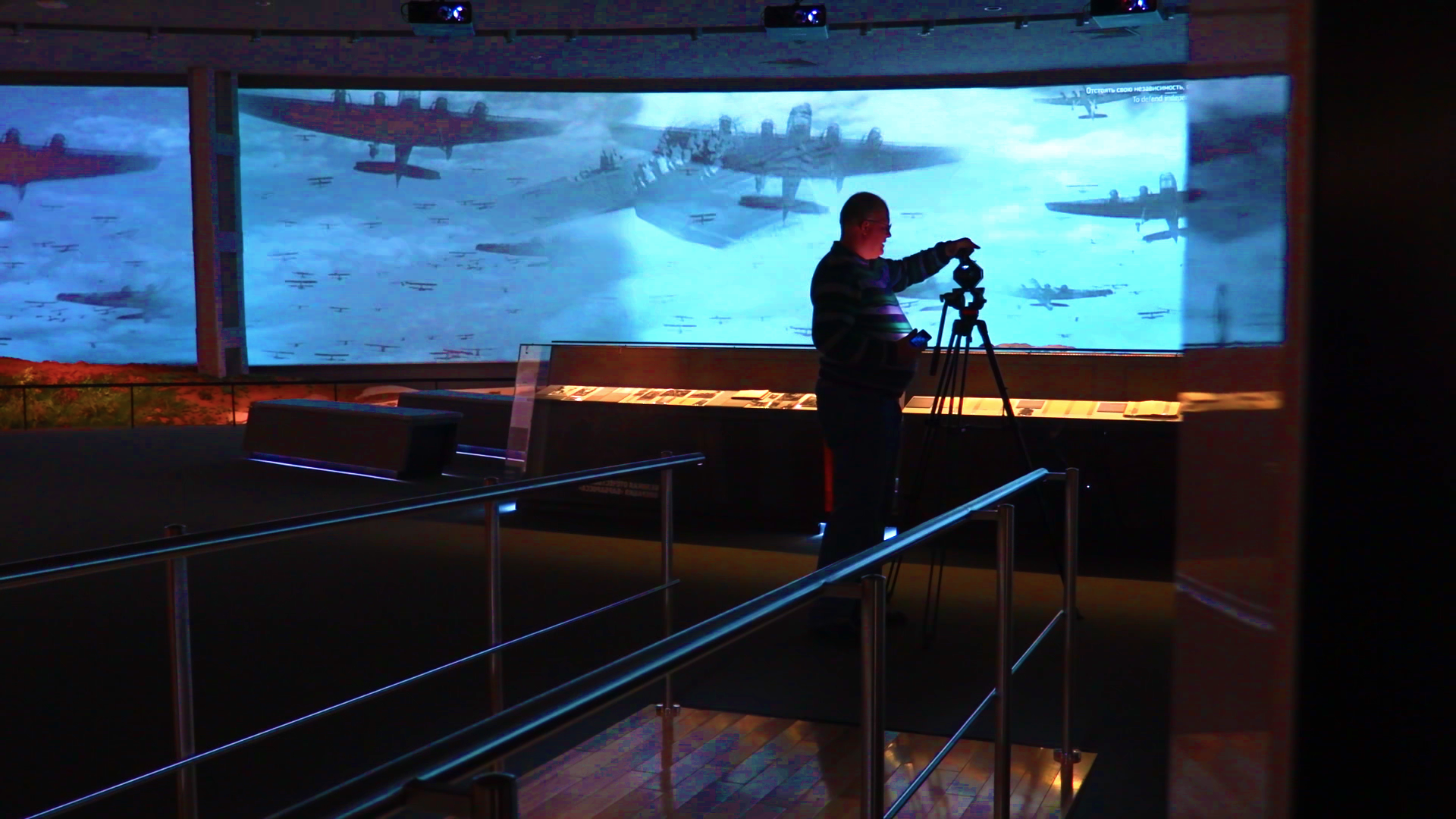 Съемка панорамного видео 360 в Еврейском музее.