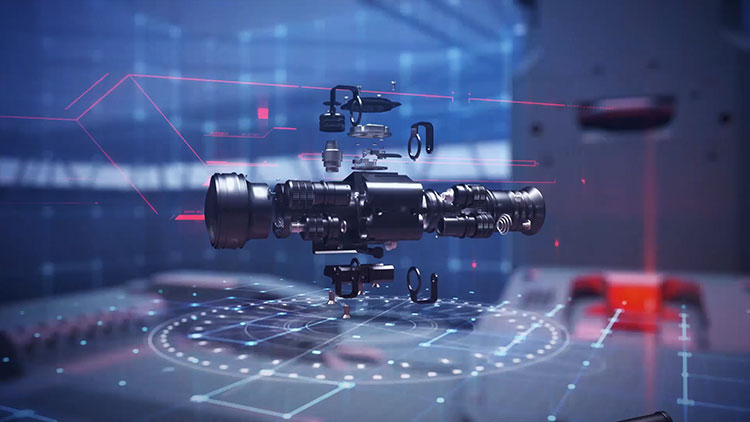 3D модель тепловизионного прибора.