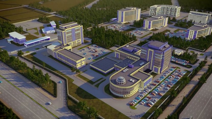 Архитектурная визуализация Особой экономической зоны.