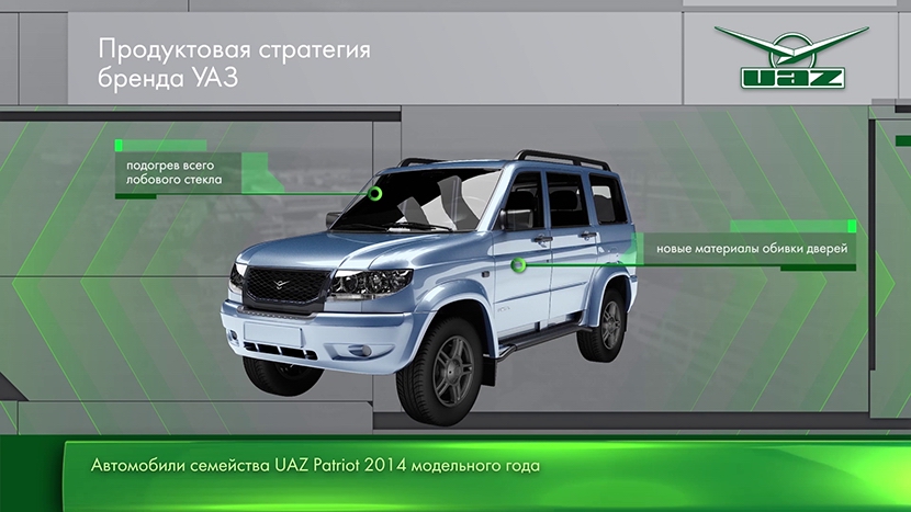 3D модель автомобиля UAZ Patriot.