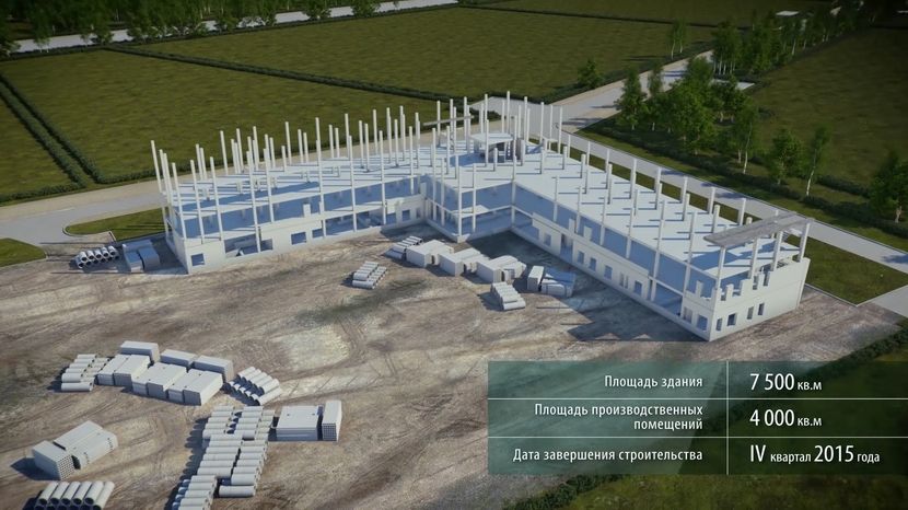 Архитектурная анимация строительства комплекса.